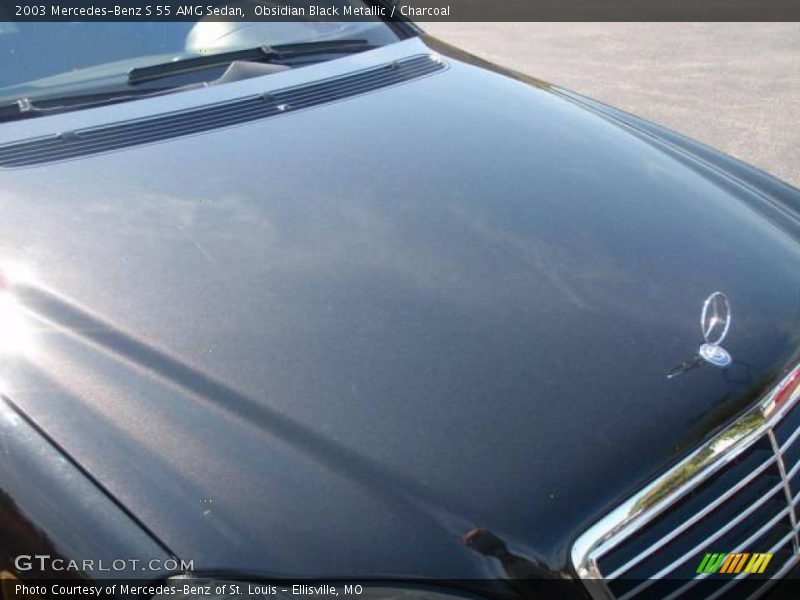Obsidian Black Metallic / Charcoal 2003 Mercedes-Benz S 55 AMG Sedan