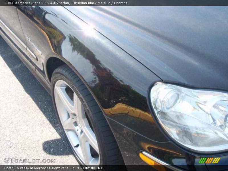 Obsidian Black Metallic / Charcoal 2003 Mercedes-Benz S 55 AMG Sedan