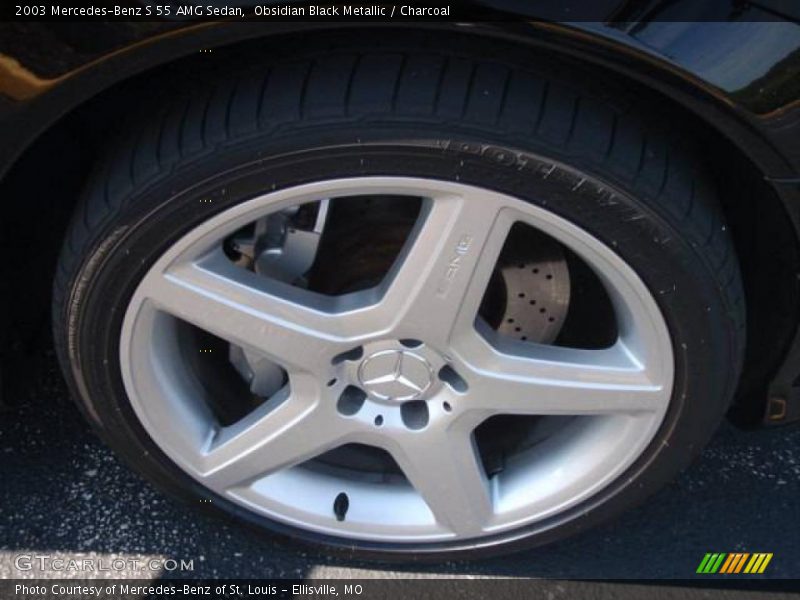 Obsidian Black Metallic / Charcoal 2003 Mercedes-Benz S 55 AMG Sedan