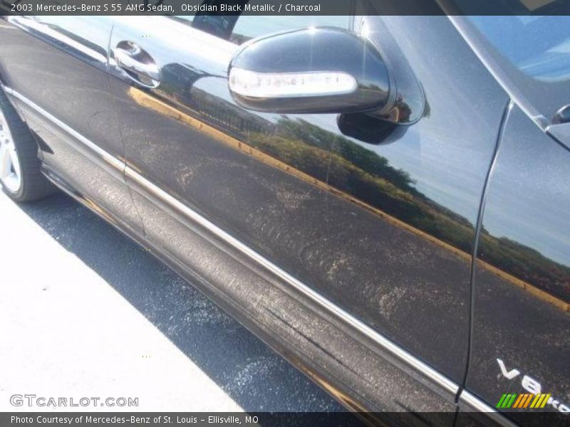 Obsidian Black Metallic / Charcoal 2003 Mercedes-Benz S 55 AMG Sedan