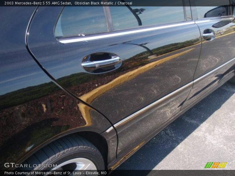Obsidian Black Metallic / Charcoal 2003 Mercedes-Benz S 55 AMG Sedan
