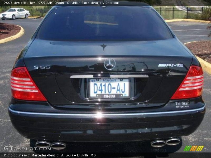 Obsidian Black Metallic / Charcoal 2003 Mercedes-Benz S 55 AMG Sedan