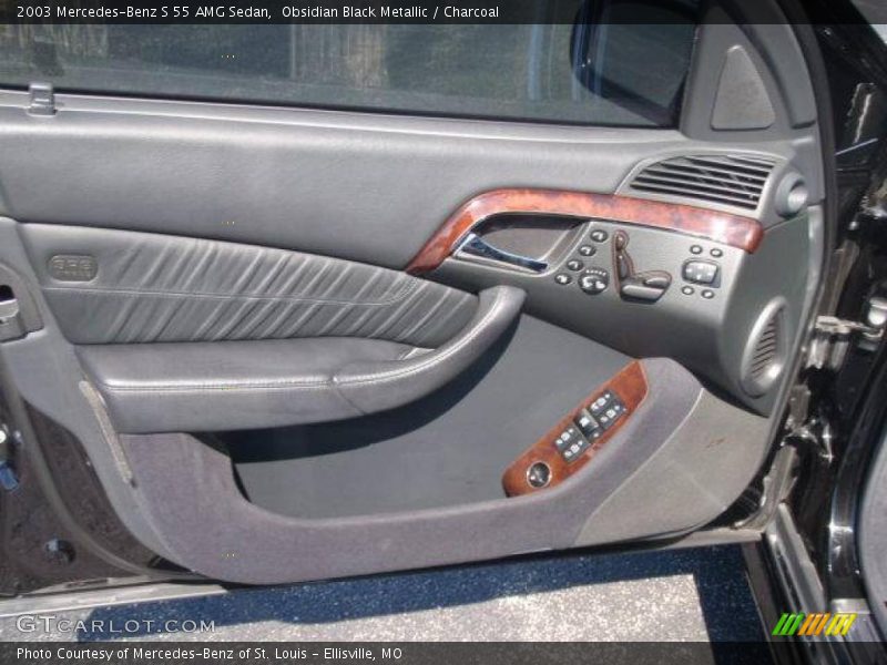 Obsidian Black Metallic / Charcoal 2003 Mercedes-Benz S 55 AMG Sedan