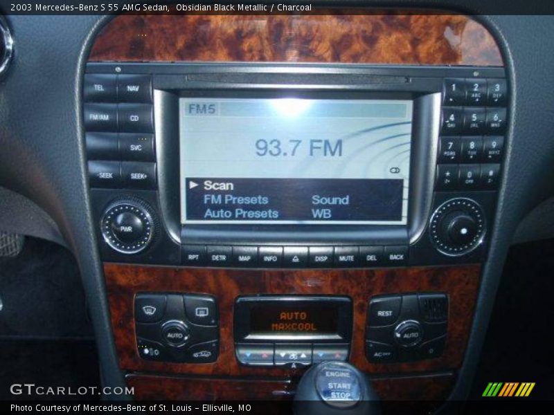 Obsidian Black Metallic / Charcoal 2003 Mercedes-Benz S 55 AMG Sedan