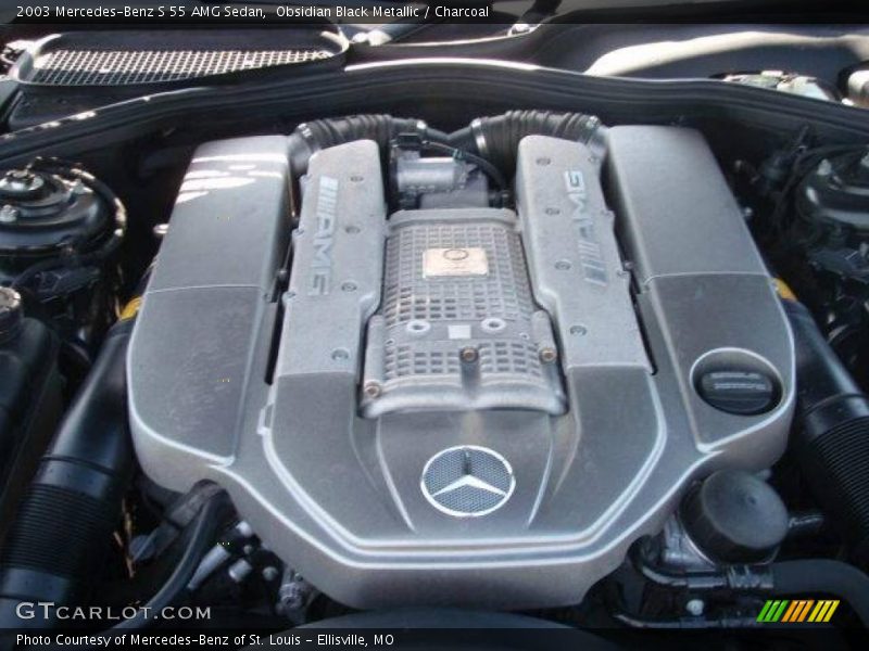 Obsidian Black Metallic / Charcoal 2003 Mercedes-Benz S 55 AMG Sedan