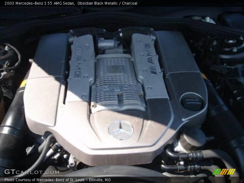 Obsidian Black Metallic / Charcoal 2003 Mercedes-Benz S 55 AMG Sedan