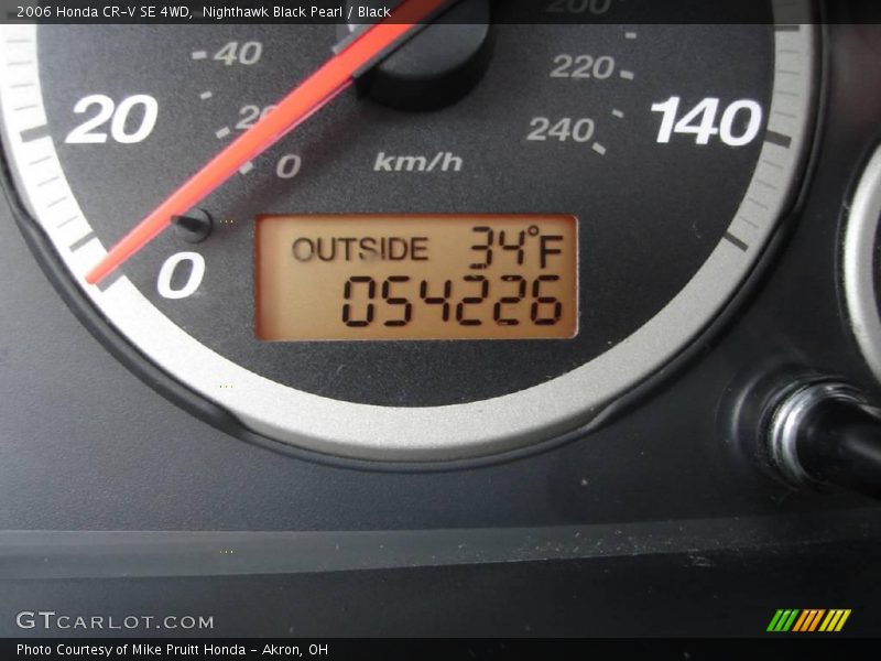 Nighthawk Black Pearl / Black 2006 Honda CR-V SE 4WD