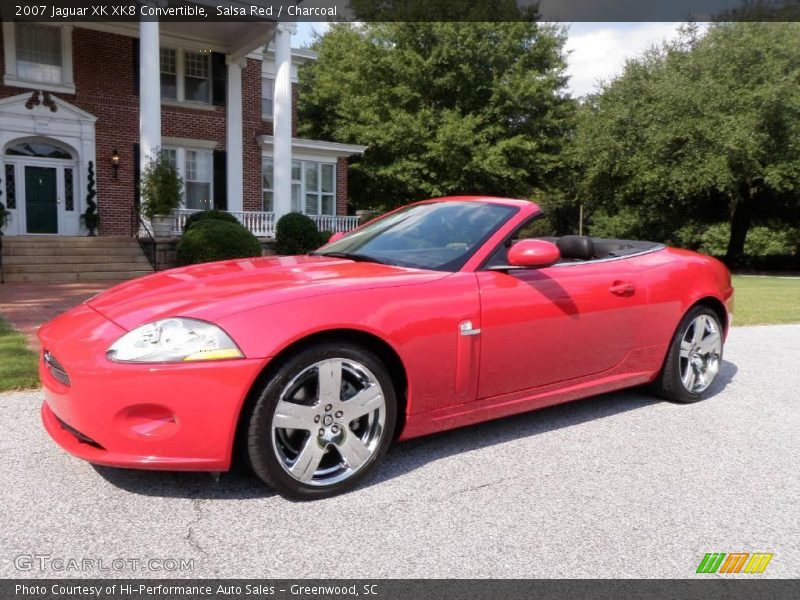 Salsa Red / Charcoal 2007 Jaguar XK XK8 Convertible