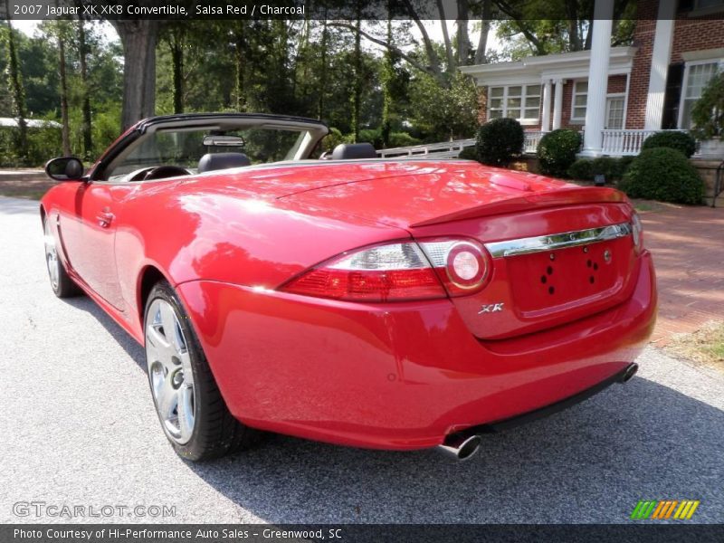 Salsa Red / Charcoal 2007 Jaguar XK XK8 Convertible