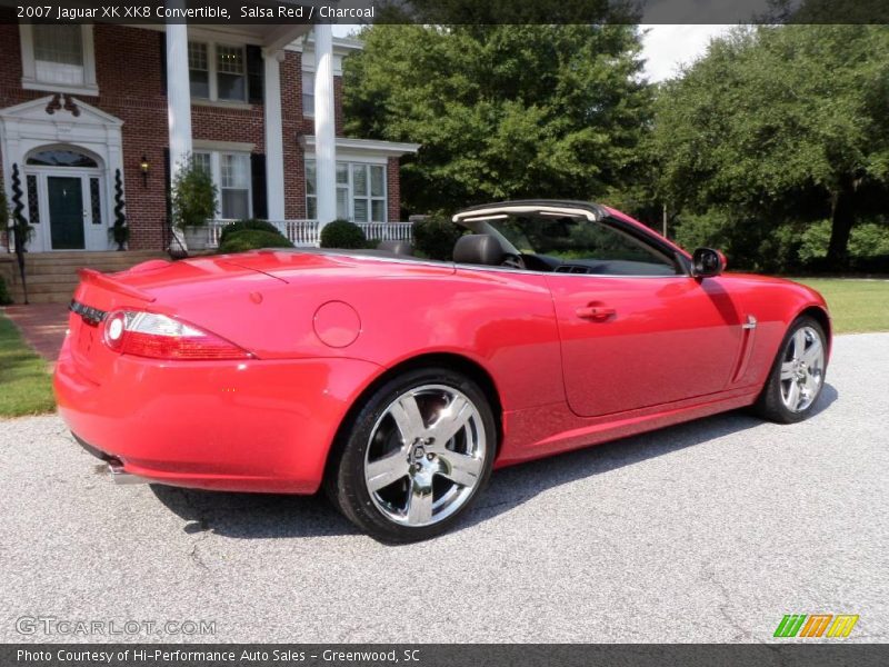 Salsa Red / Charcoal 2007 Jaguar XK XK8 Convertible