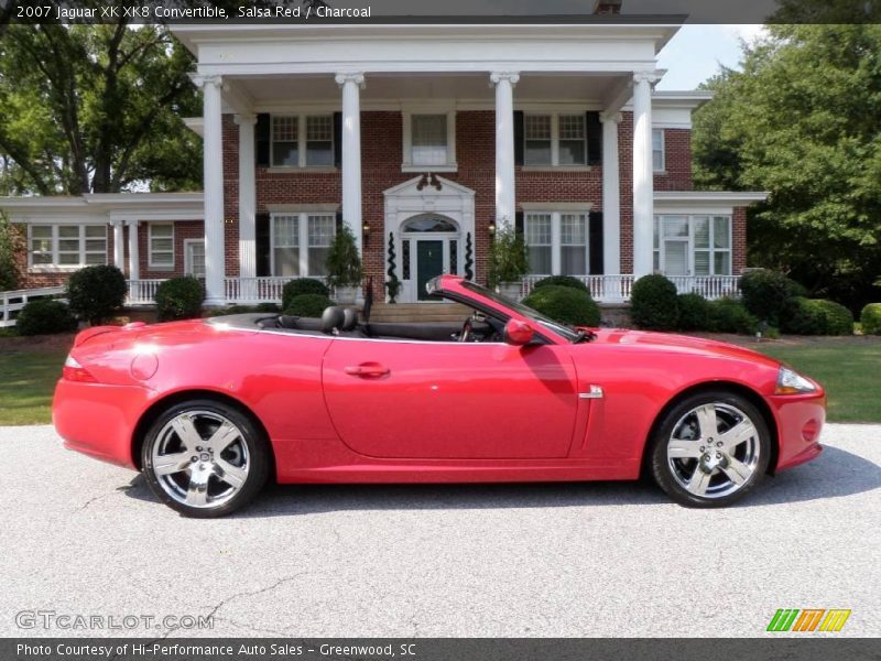 Salsa Red / Charcoal 2007 Jaguar XK XK8 Convertible