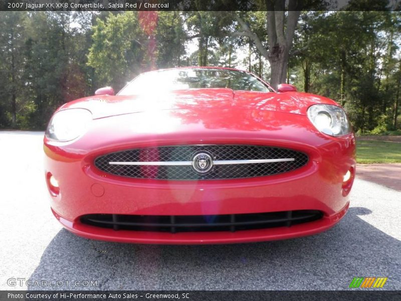 Salsa Red / Charcoal 2007 Jaguar XK XK8 Convertible