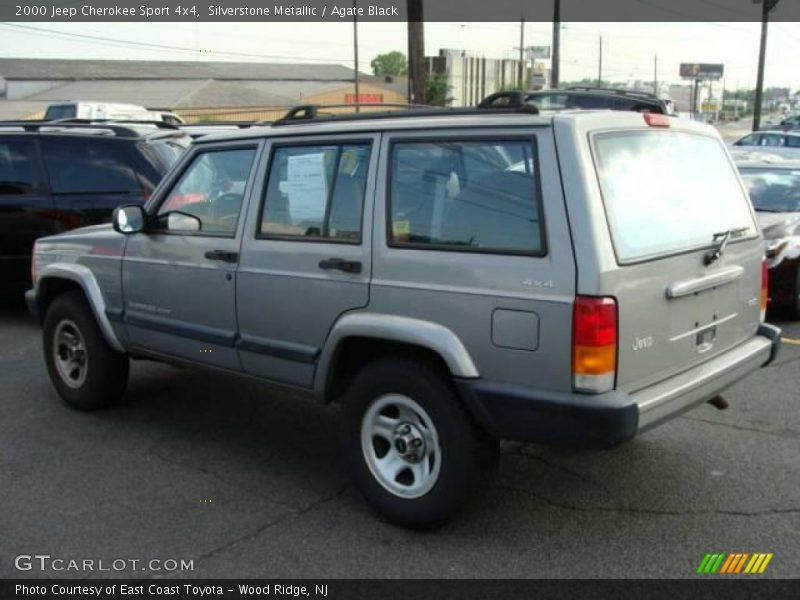 Silverstone Metallic / Agate Black 2000 Jeep Cherokee Sport 4x4