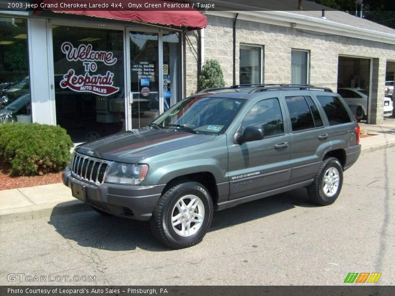 Onyx Green Pearlcoat / Taupe 2003 Jeep Grand Cherokee Laredo 4x4