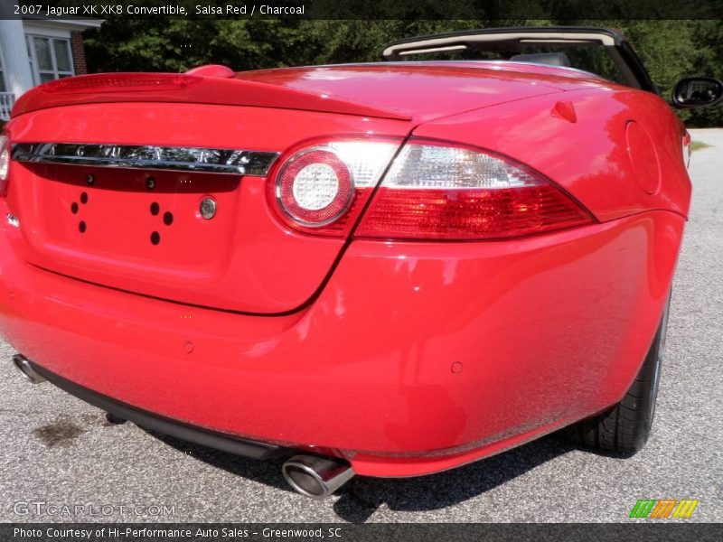 Salsa Red / Charcoal 2007 Jaguar XK XK8 Convertible