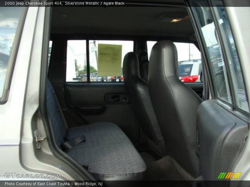 Silverstone Metallic / Agate Black 2000 Jeep Cherokee Sport 4x4