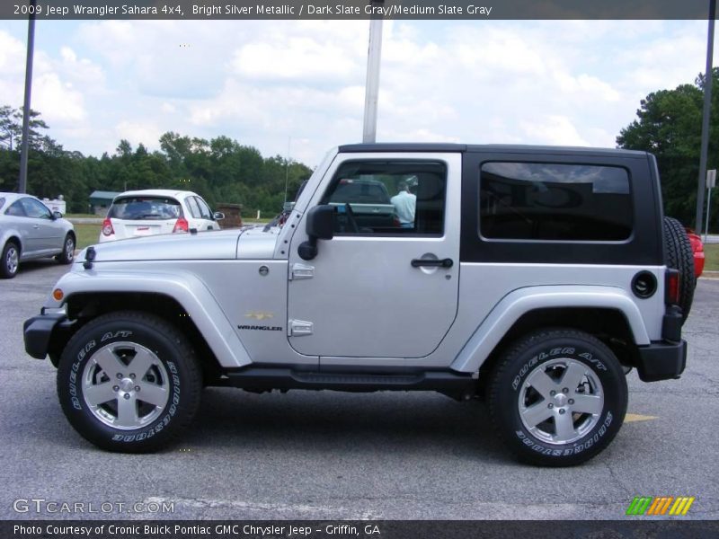 Bright Silver Metallic / Dark Slate Gray/Medium Slate Gray 2009 Jeep Wrangler Sahara 4x4