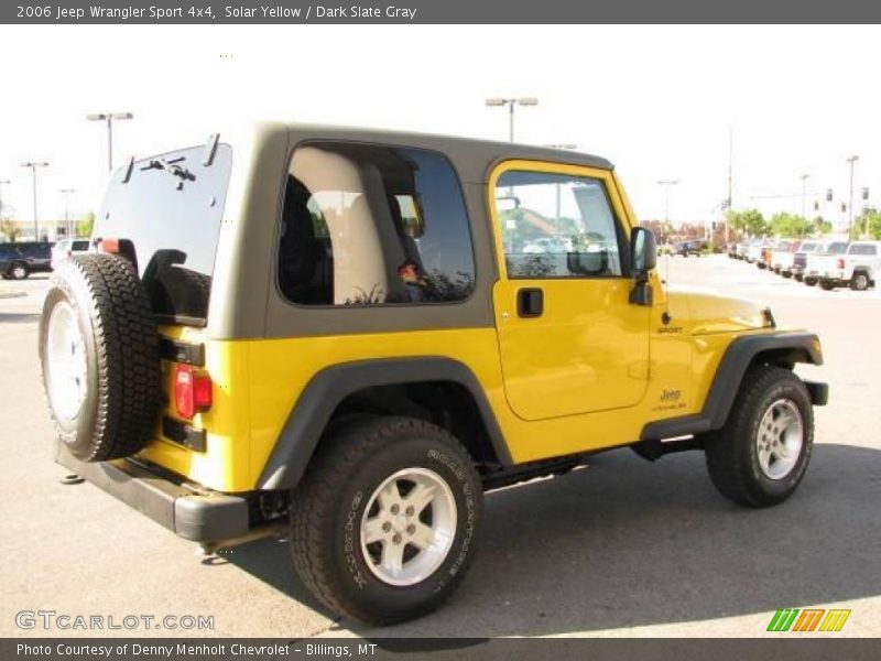 Solar Yellow / Dark Slate Gray 2006 Jeep Wrangler Sport 4x4