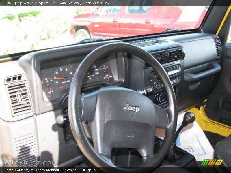 Solar Yellow / Dark Slate Gray 2006 Jeep Wrangler Sport 4x4