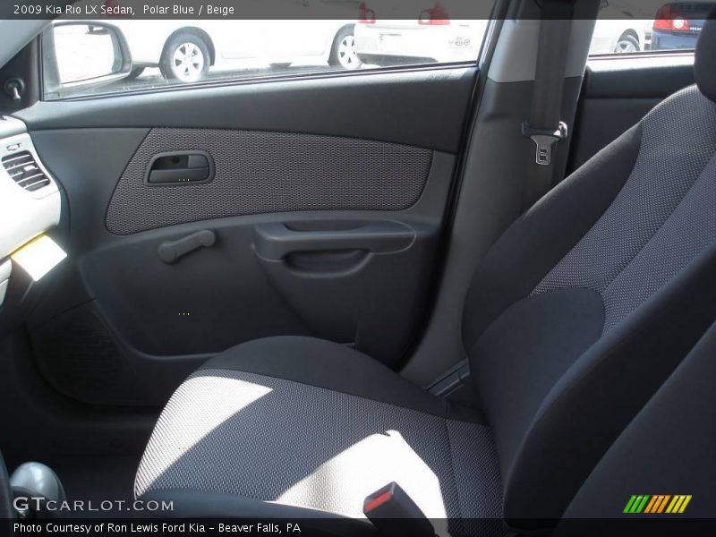 Polar Blue / Beige 2009 Kia Rio LX Sedan