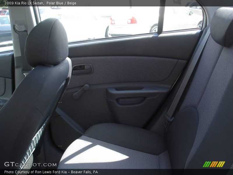 Polar Blue / Beige 2009 Kia Rio LX Sedan