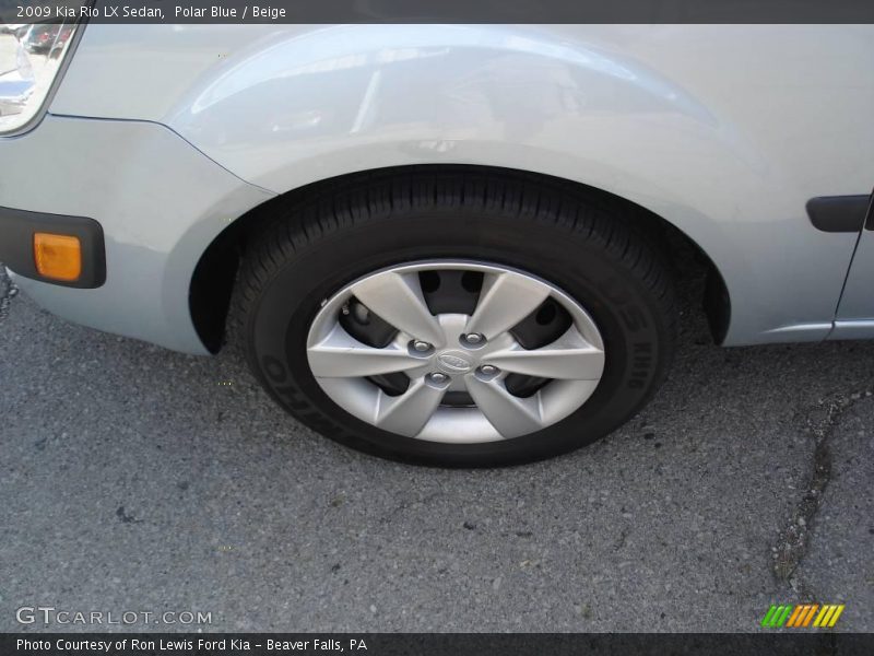 Polar Blue / Beige 2009 Kia Rio LX Sedan