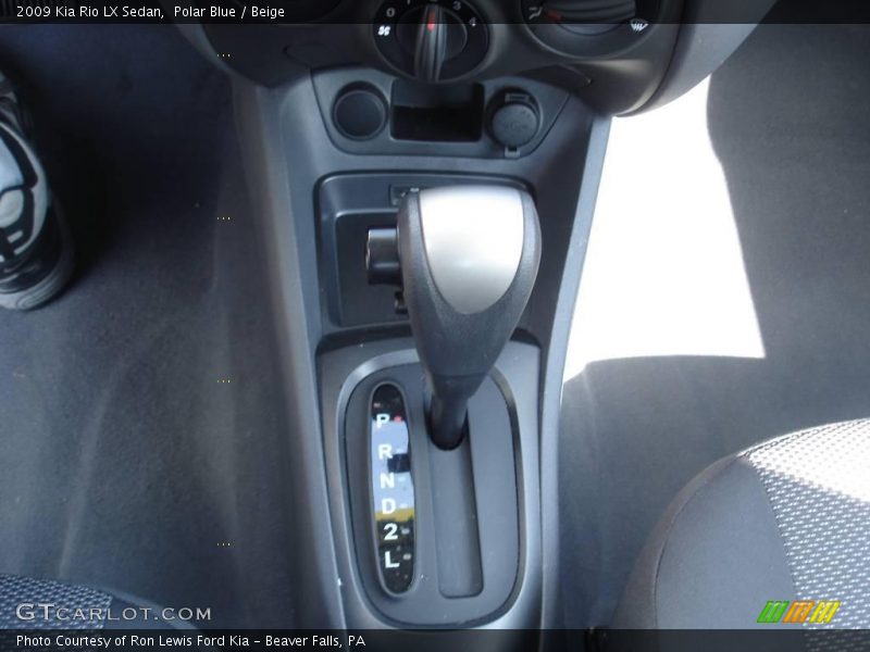 Polar Blue / Beige 2009 Kia Rio LX Sedan
