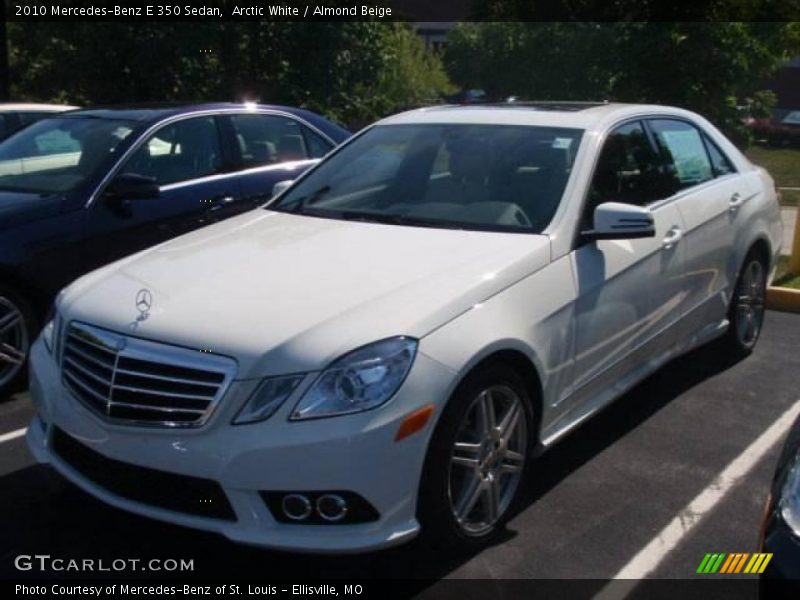 Arctic White / Almond Beige 2010 Mercedes-Benz E 350 Sedan