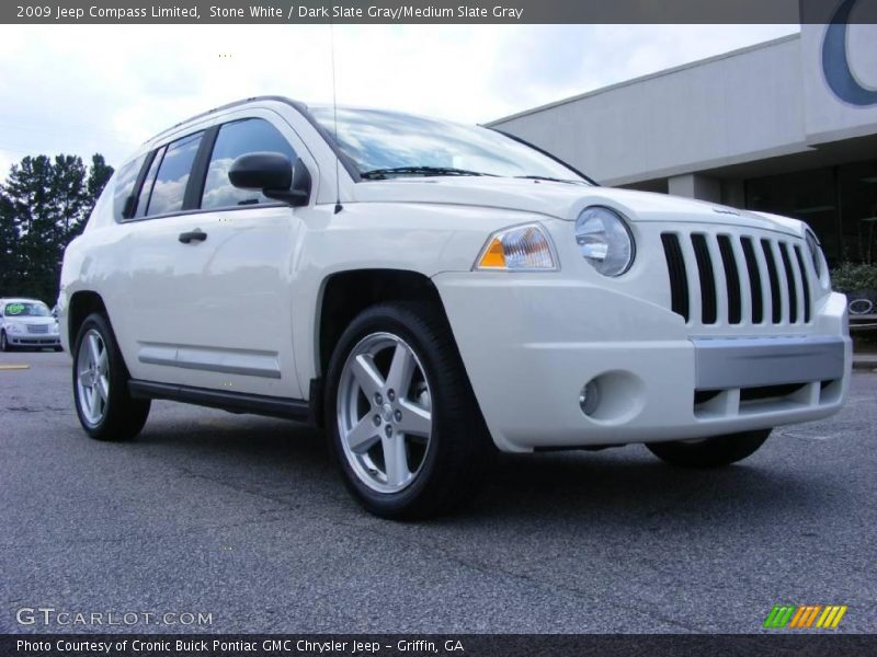 Stone White / Dark Slate Gray/Medium Slate Gray 2009 Jeep Compass Limited