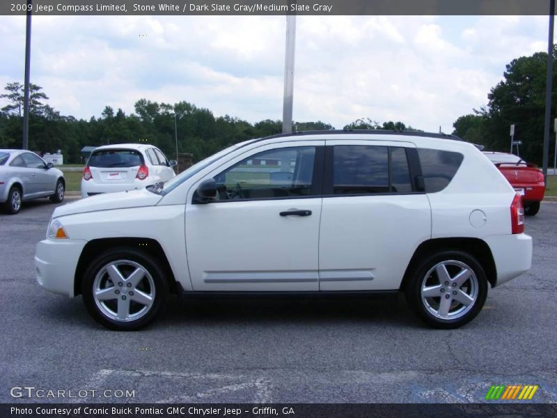 Stone White / Dark Slate Gray/Medium Slate Gray 2009 Jeep Compass Limited