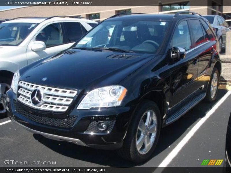 Black / Black 2010 Mercedes-Benz ML 350 4Matic