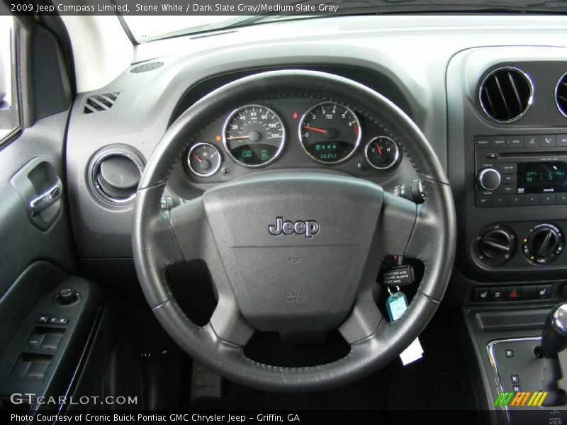 Stone White / Dark Slate Gray/Medium Slate Gray 2009 Jeep Compass Limited