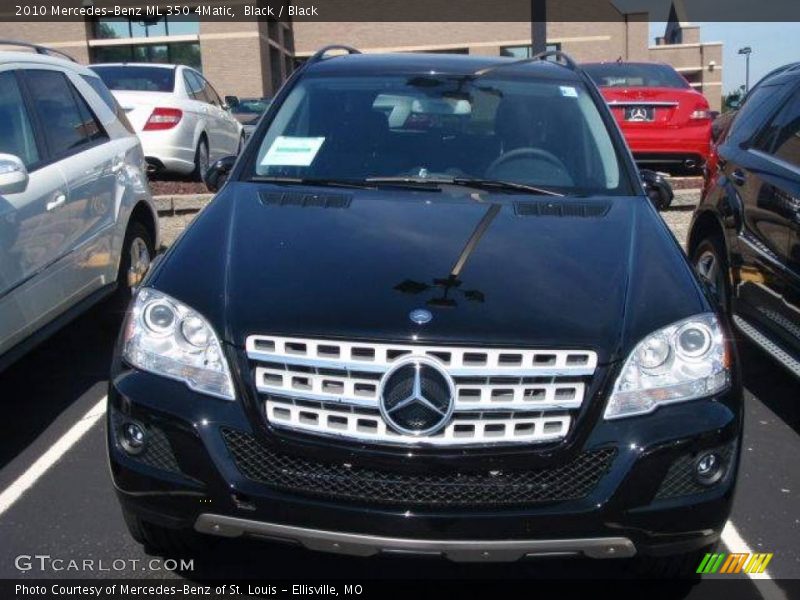 Black / Black 2010 Mercedes-Benz ML 350 4Matic