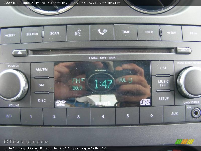 Stone White / Dark Slate Gray/Medium Slate Gray 2009 Jeep Compass Limited
