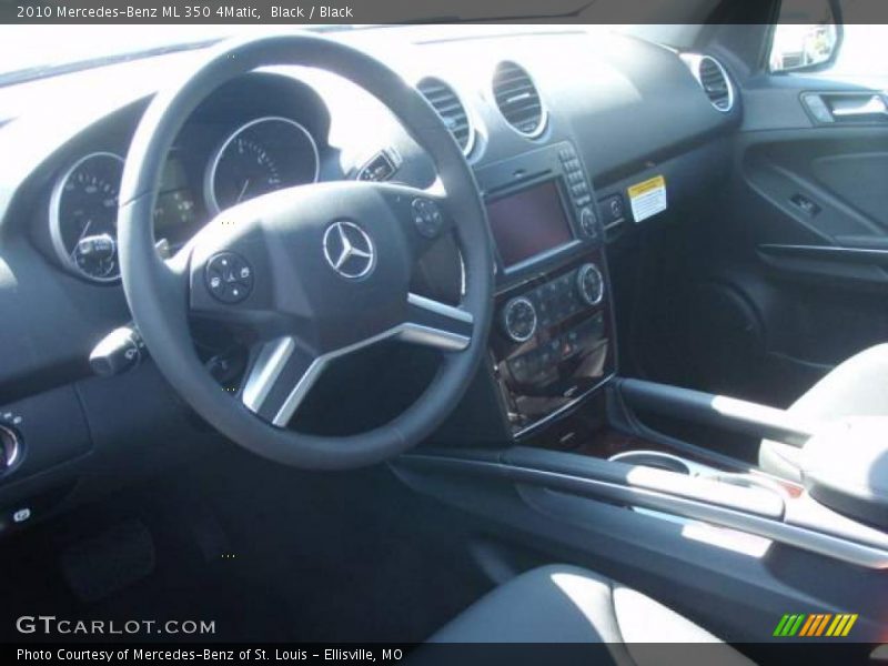 Black / Black 2010 Mercedes-Benz ML 350 4Matic