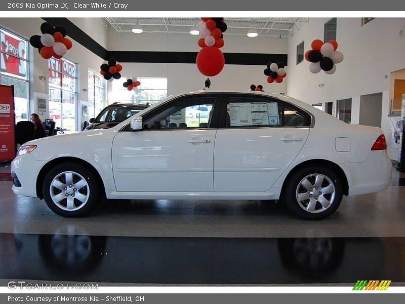 Clear White / Gray 2009 Kia Optima LX