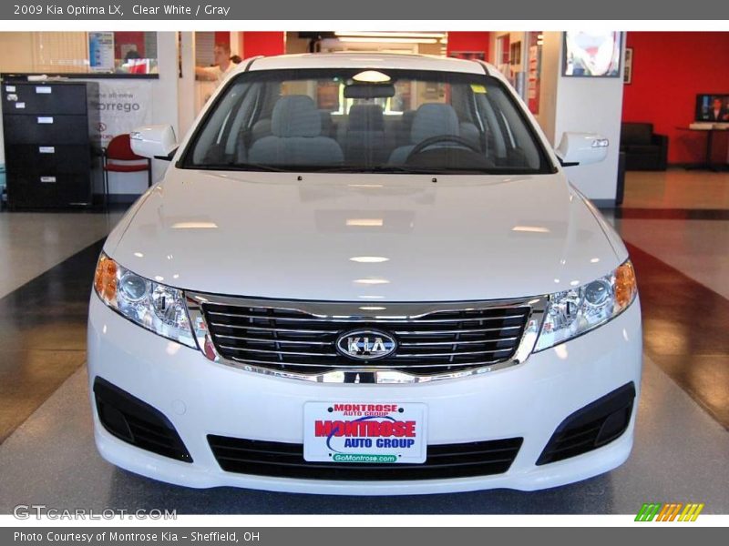Clear White / Gray 2009 Kia Optima LX