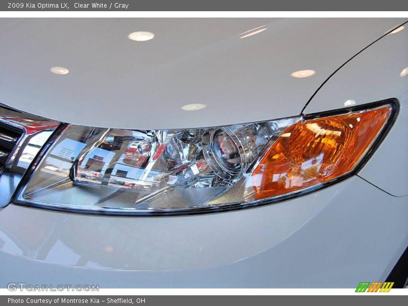Clear White / Gray 2009 Kia Optima LX