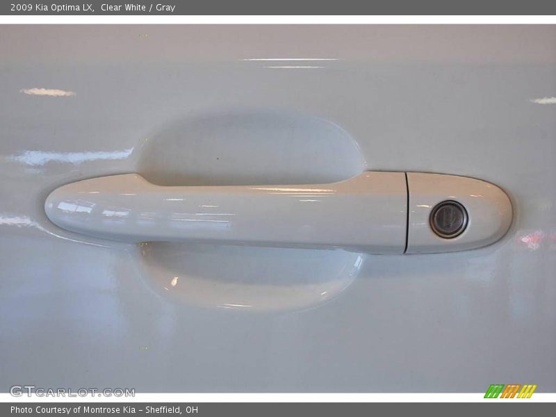 Clear White / Gray 2009 Kia Optima LX
