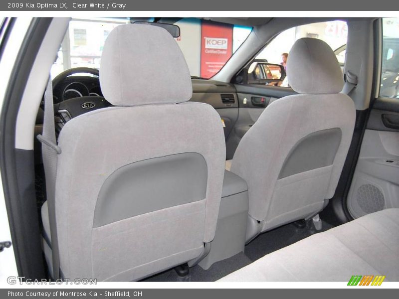 Clear White / Gray 2009 Kia Optima LX