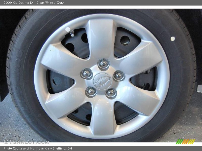 Clear White / Gray 2009 Kia Optima LX