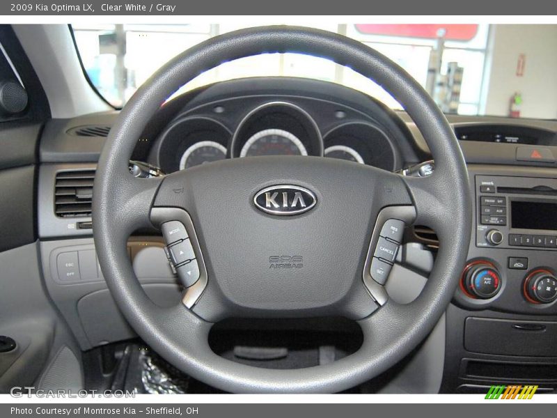 Clear White / Gray 2009 Kia Optima LX
