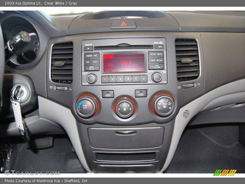 Clear White / Gray 2009 Kia Optima LX