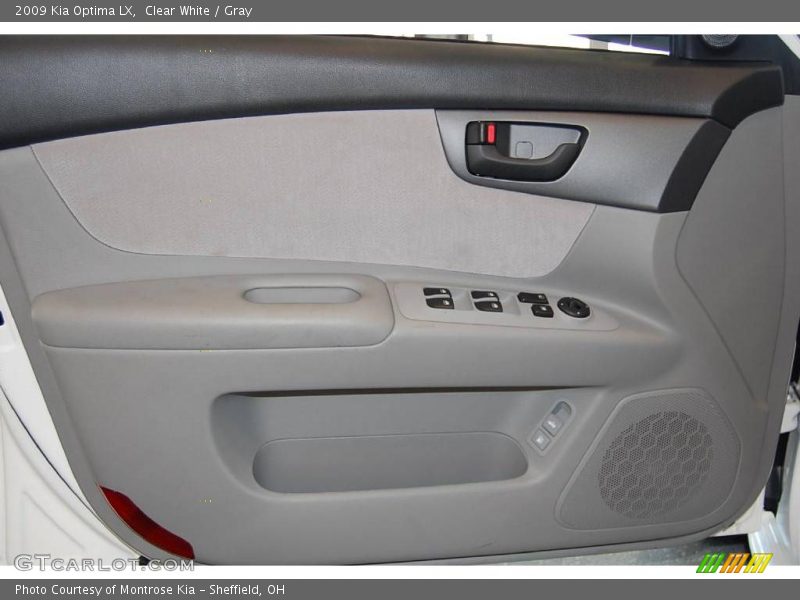 Clear White / Gray 2009 Kia Optima LX