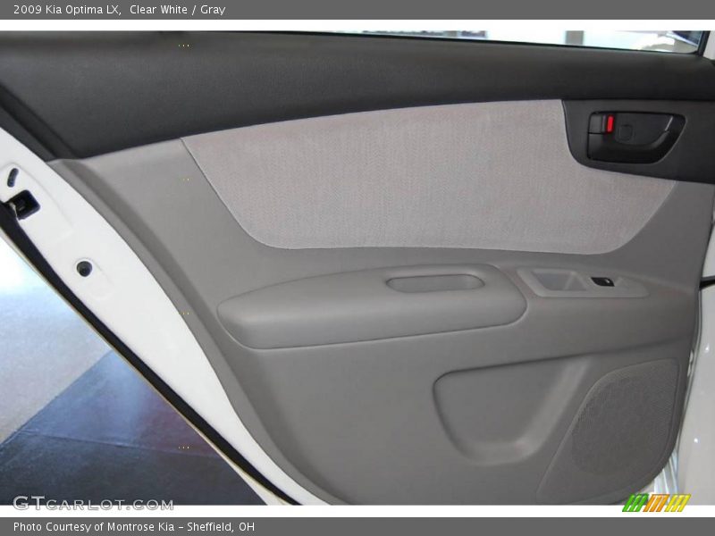 Clear White / Gray 2009 Kia Optima LX