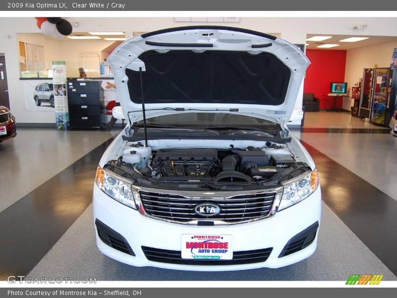 Clear White / Gray 2009 Kia Optima LX