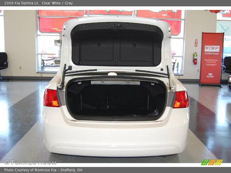 Clear White / Gray 2009 Kia Optima LX