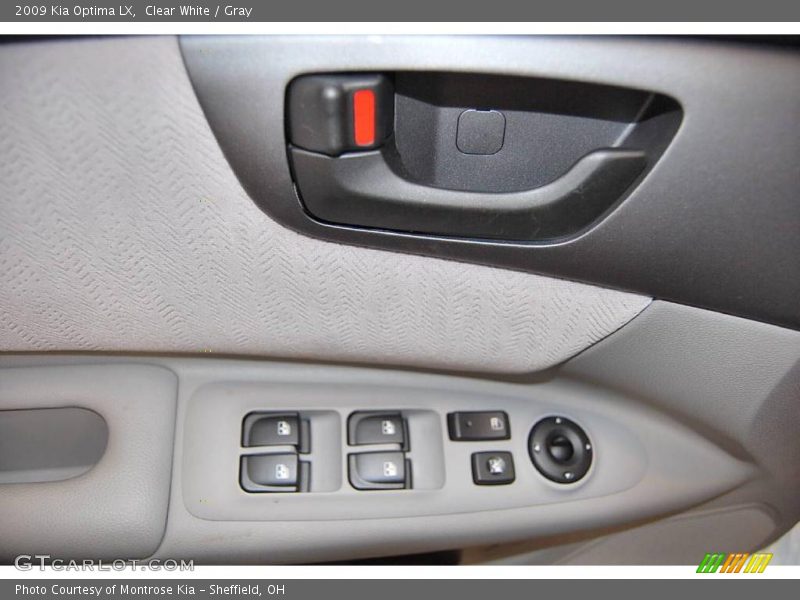 Clear White / Gray 2009 Kia Optima LX