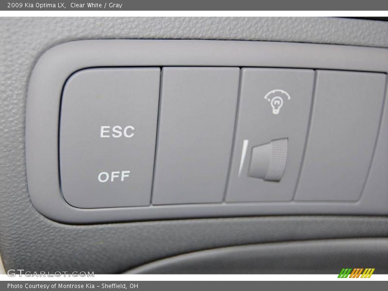 Clear White / Gray 2009 Kia Optima LX