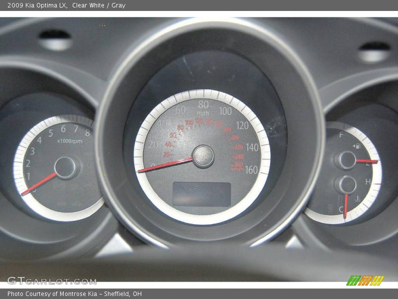 Clear White / Gray 2009 Kia Optima LX